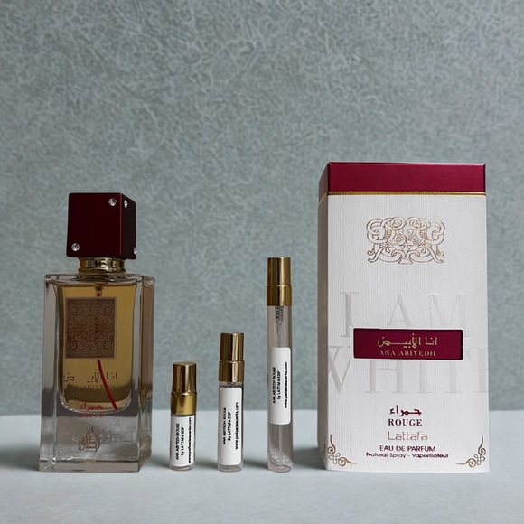 Ana Abiyedh Rouge by Lattafa EDP - Cologne, 3ML, 5ML or 10ML DECANT Sample - Picture 1 of 5